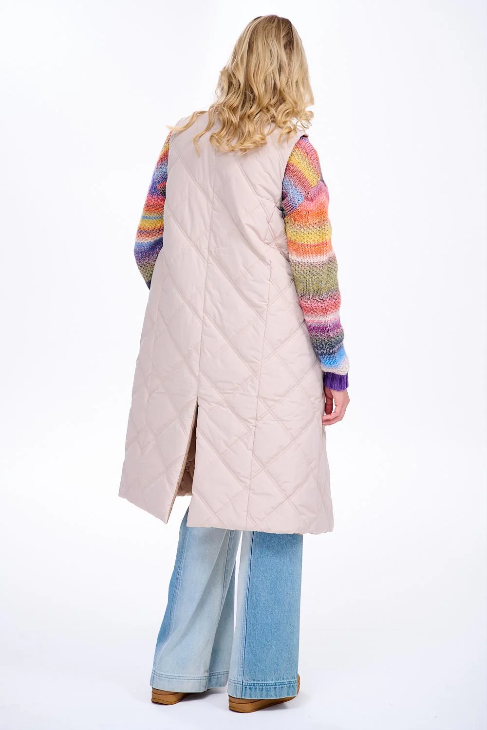 Toffee Maze long reversible vest - Image 15