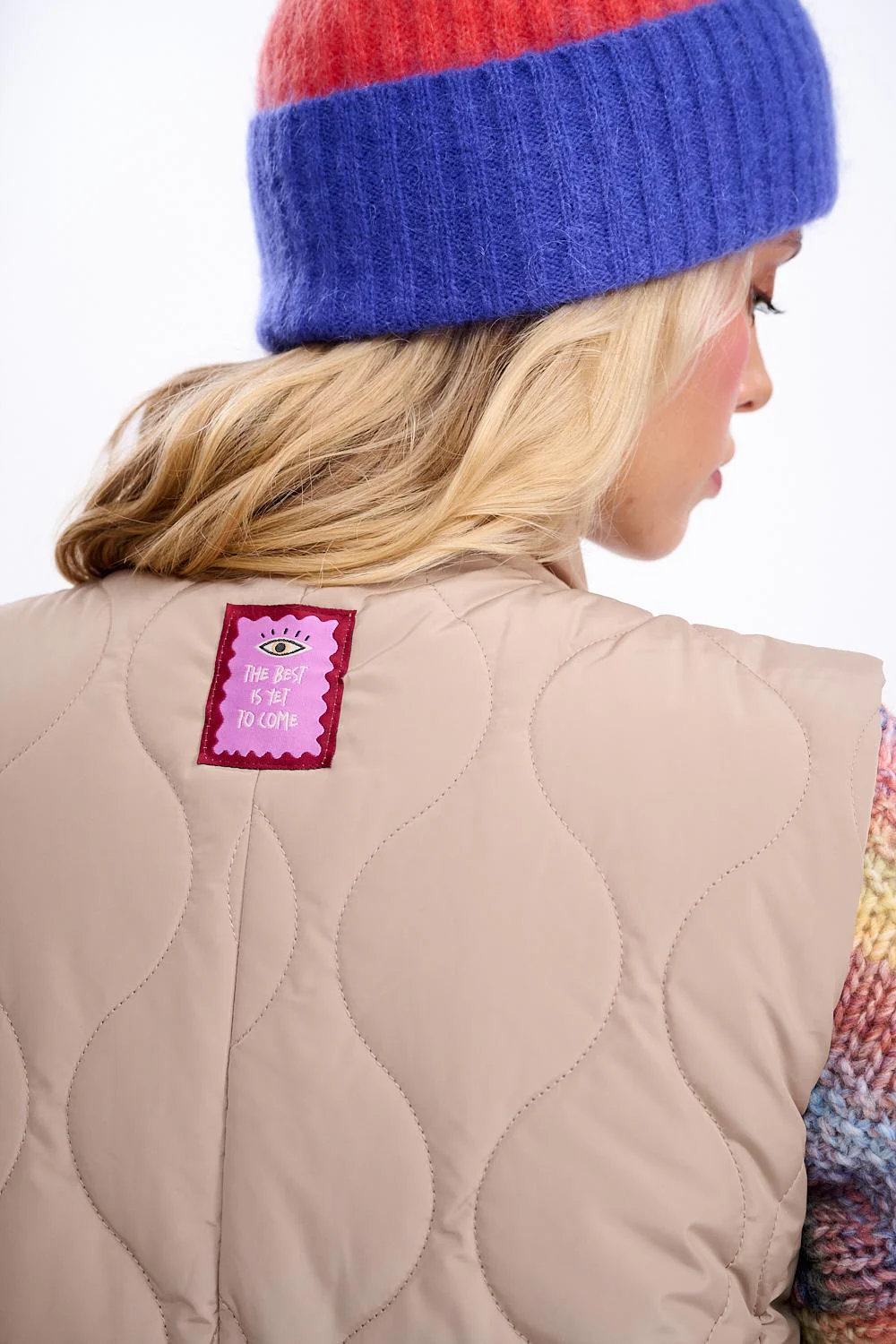 Toffee Maze long reversible vest - Image 16