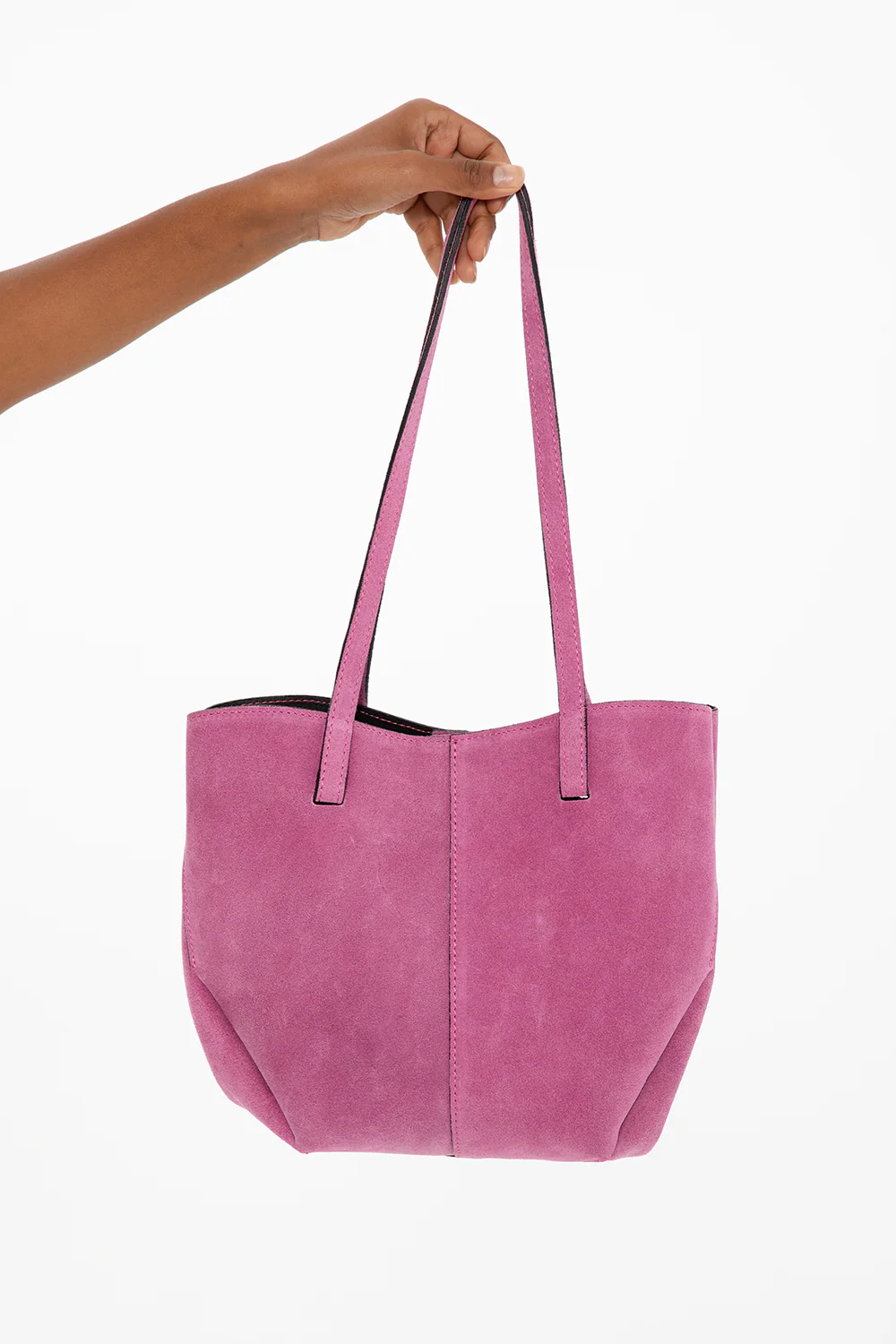 Violette leather shopper bag - Image 6