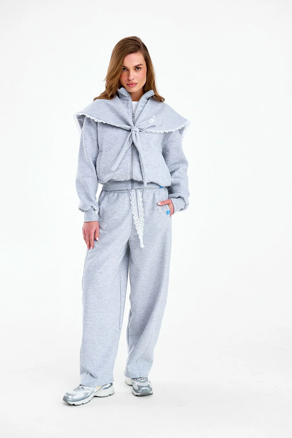 Romantic Storm Wide-Leg Sweatpants - Image 4